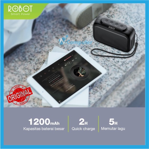 ROBOT Speaker Bluetooth 5.0 Mini Portable Support Micro SD &amp; USB RB100