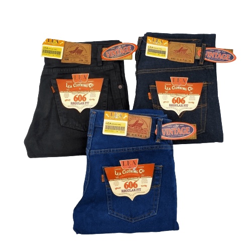 Celana Jeans Lea Hitam 606 Grade Ori Full Asesoris