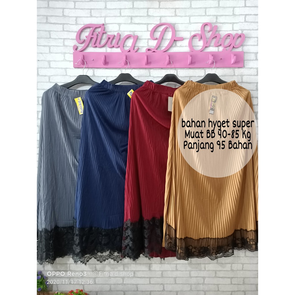 rok sultan / rok branded / rok plisket renda