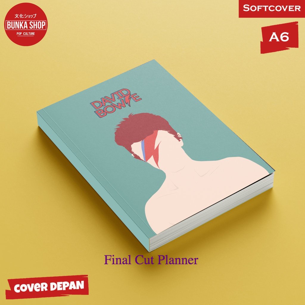 

Pocket Note Band David Bowie 3 Softcover A6 Buku Tulis Catatan Notes Agenda Planner Jurnal