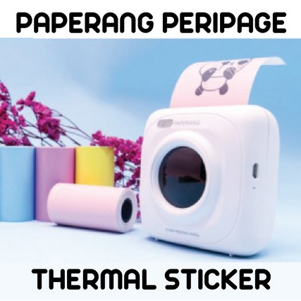 Sticker Kertas PAPERANG PERIPAGE Thermal Lem Langsung Paper Roll Sticker 57*30mm (2.17*1.18in