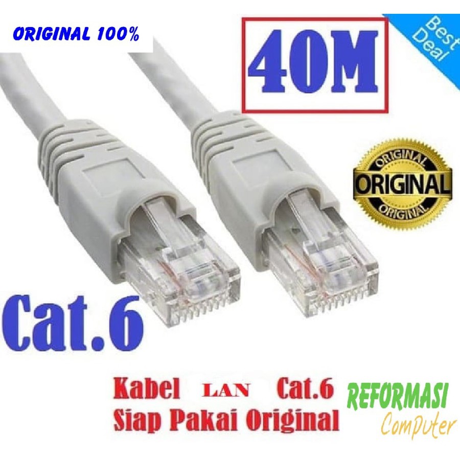 Kabel LAN UTP NYK Cat 6 40M - Cat6 NYK Original 40 Meter