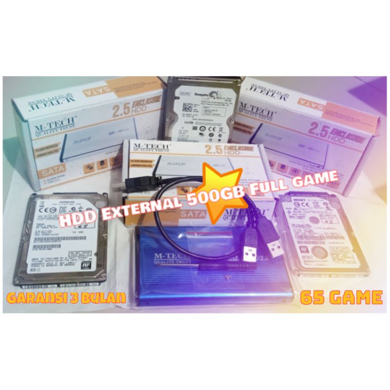 HDD Harddisk External 500Gb Game Ps3 Full Game