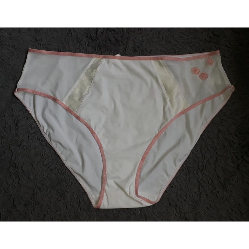 Panty Color White Side Flower Label
