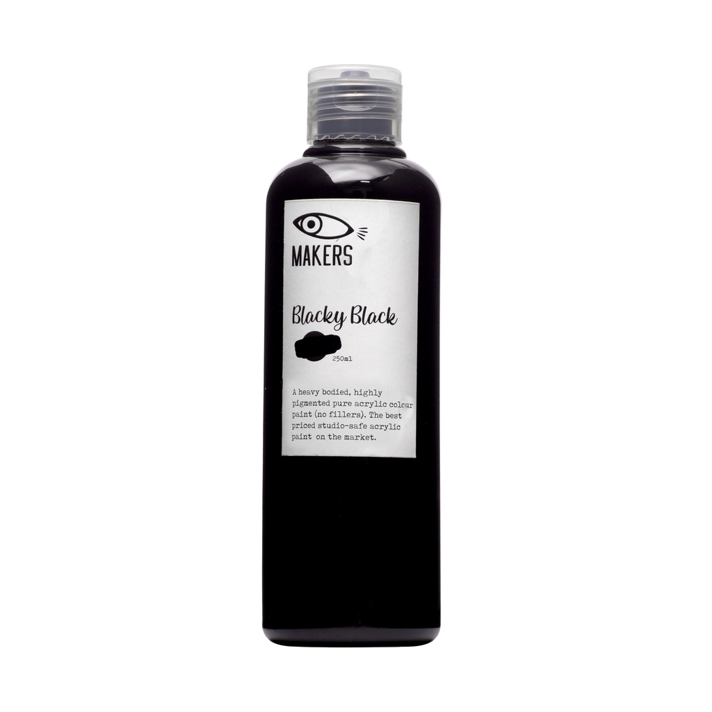 

MAKERS Acrylic Paint Blacky Black 250ml