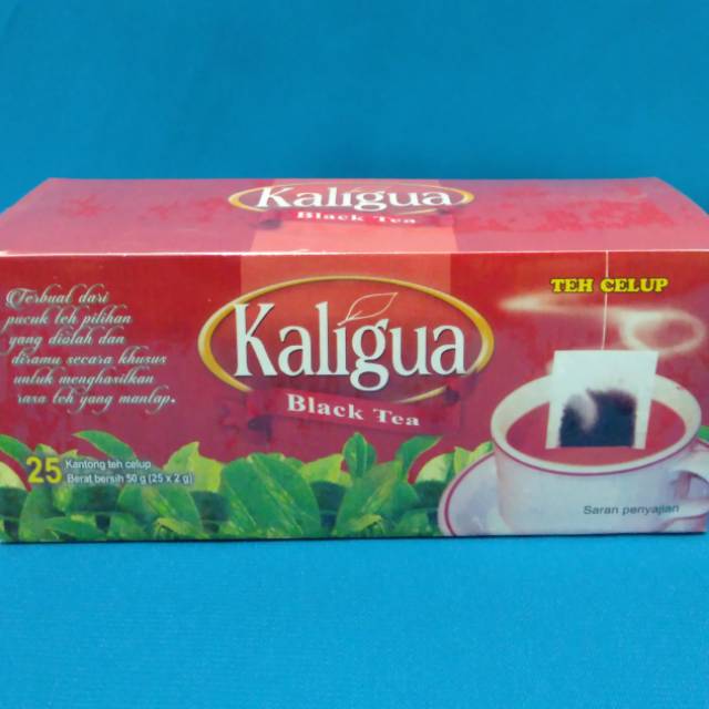 

Teh Hitam Celup Kaligua 50 gram