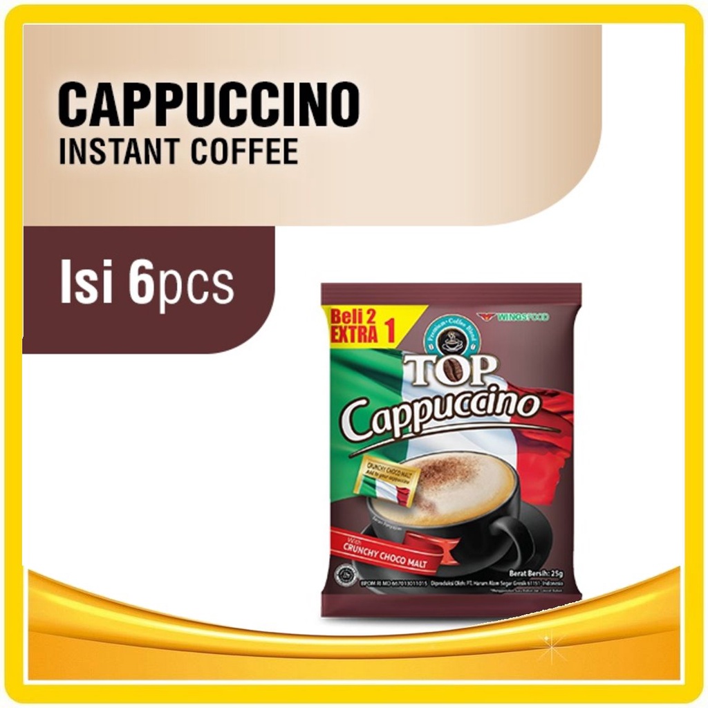 

TOP Kopi Cappucino PACK (6+3 25GR) | Top Capucino Premium Coffee