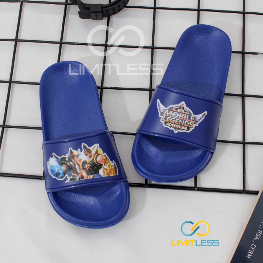 Zerolimit - Sandal Selop Anak Cowok Karakter Lucu Sendal Slipper Anak Laki Laki Colorfull Sandal Slop Anak Cowok Anti Licin