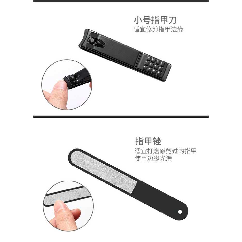 Biutte.co Set Gunting kuku dengan Kikir plus Box Super Tajam 555 777 999 Professional Stainless Steel Nail Clipper Travel Fingernail Cutting Trimmer Machine Toenail Scissors Nippers Plier Pedicure Tool