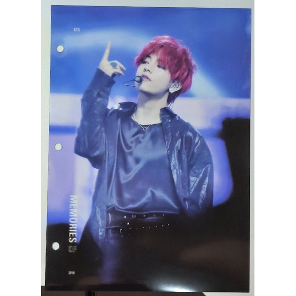 CLEAR PHOTO INDEX BTS MEMORIES 2018 [TAEHYUNG]