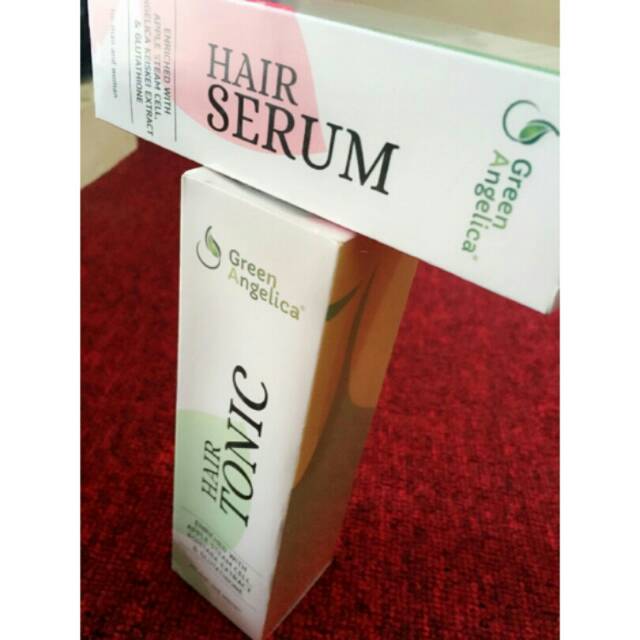 Paket Penyubur Rambut Green Angelica COMBO 1 (Hairtonic + Hair Serum) Perawatan Rambut Rontok