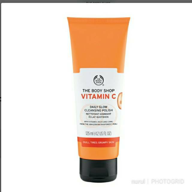Vitamin C glow boosting facial wash body shop Shopee Indonesia