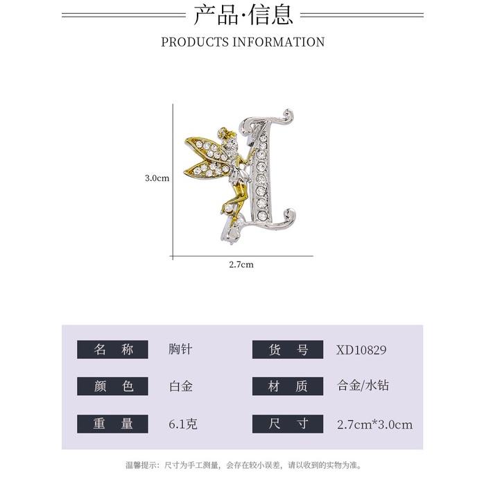 E72W NEW   Bros Fashion  Bros Korea 26  Huruf Inggris Bros Hijab Pin Pasangan Perhiasan Memorial Had