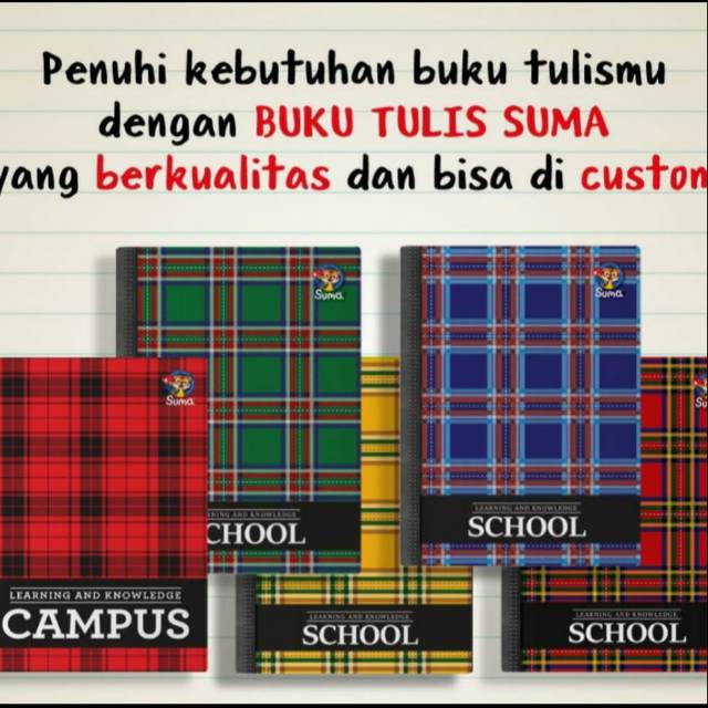 

Buku Tulis Campus Suma isi 50lembar/buku