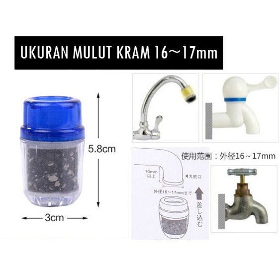 Saringan Filter Keran Kran Air Water Filter Carbon Active [ALT04]