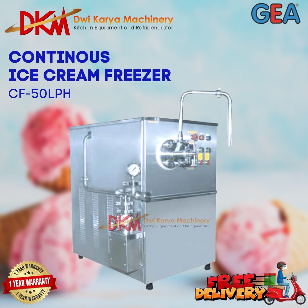 GEA CONTINUOUS ICE CREAM FREEZER CF-50LPH /MESIN PEMBUAT ICE KRIM