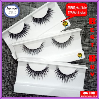 Bulu Mata Palsu Faux Mink S Series False Eyelash Bulumata Lembut Premium Murah BAgus Ringan