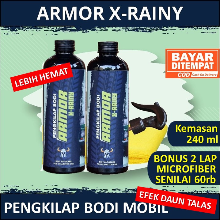 Pengkilap Body Mobil Efek Daun Talas Pengkilap Body Motor Pengkilap Mobil  Armor X-rainy