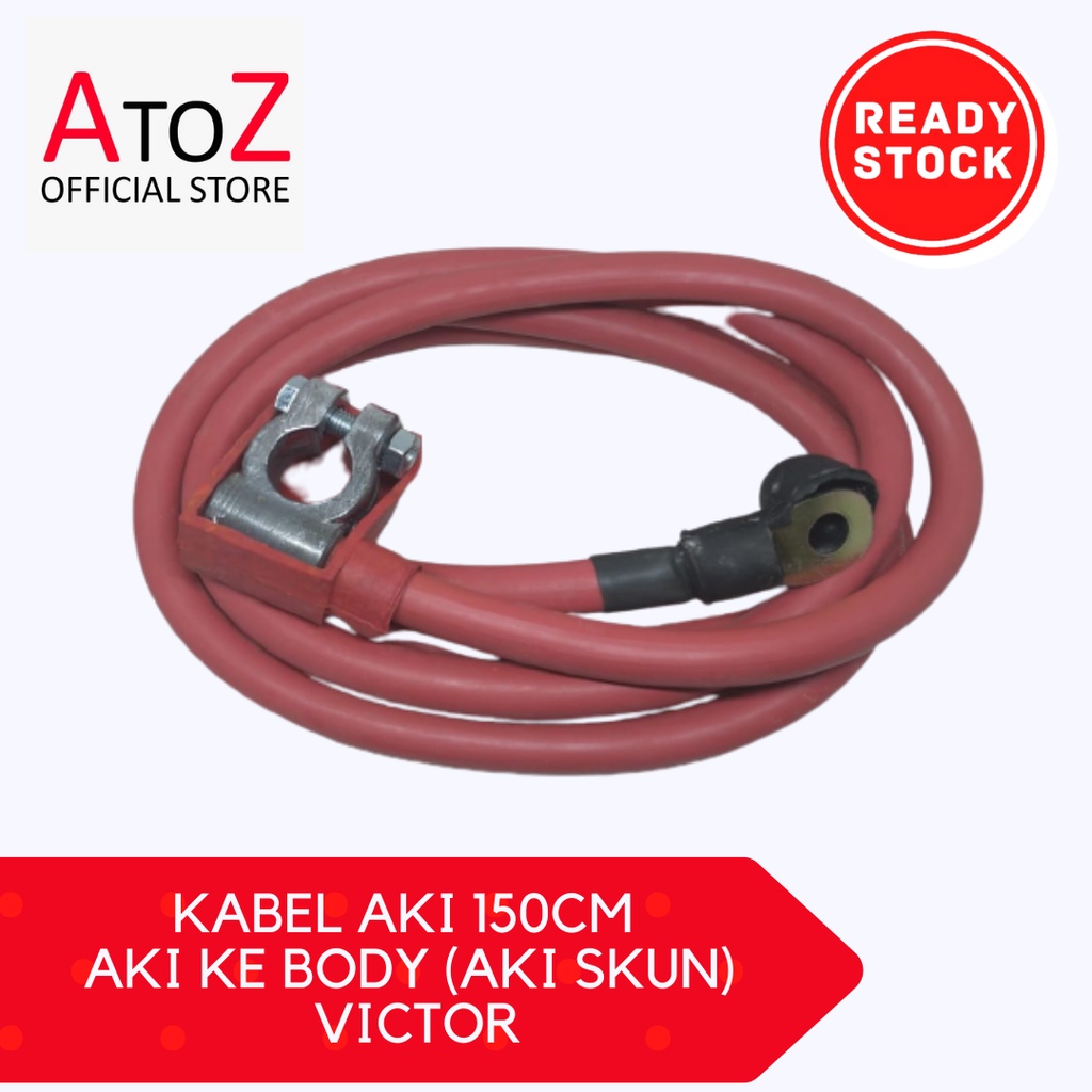 Jual KABEL AKI 150CM - AKI KE BODY (AKI SKUN) VICTOR | Shopee Indonesia