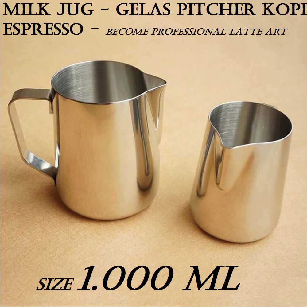 MILK JUG Gelas Pitcher Kopi Espresso Latte Art -CAPPUCINO-cafe