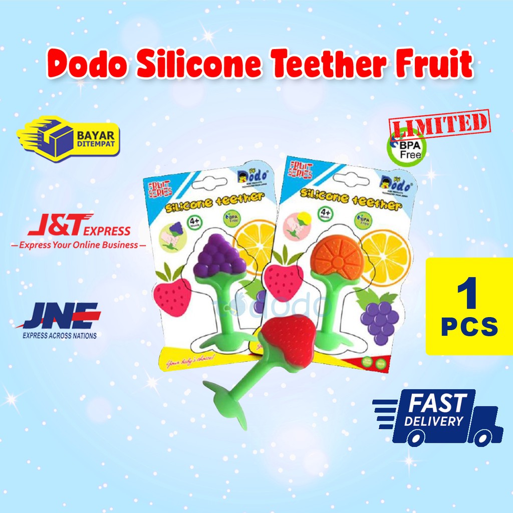 Dodo Silicone Teether Fruit Series / Gigitan Bayi