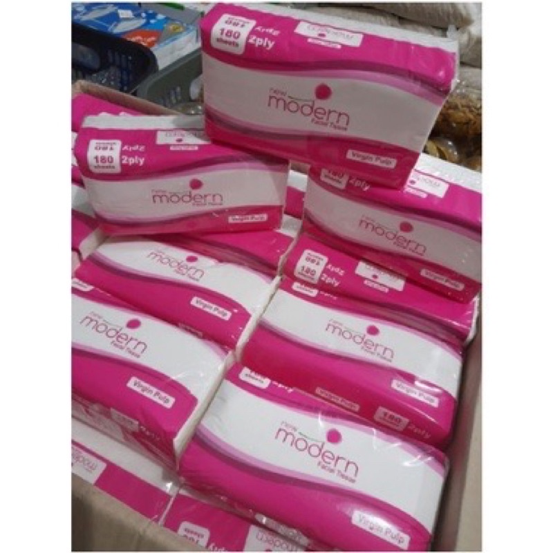 Tissue Modern 180 sheets 2ply - Modern facial tissue