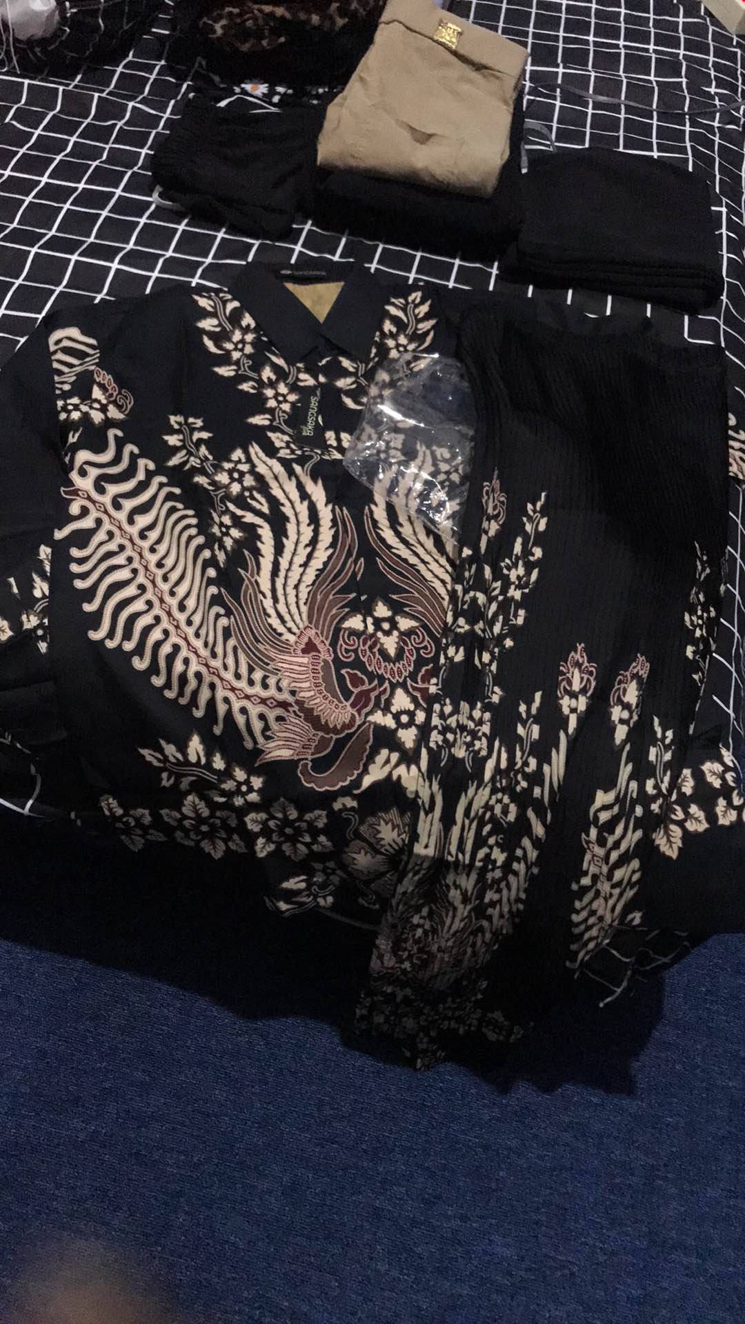 Batik Couple / Baju Batik Couple / Batik Set / Rok Set / Batik Lengan Panjang