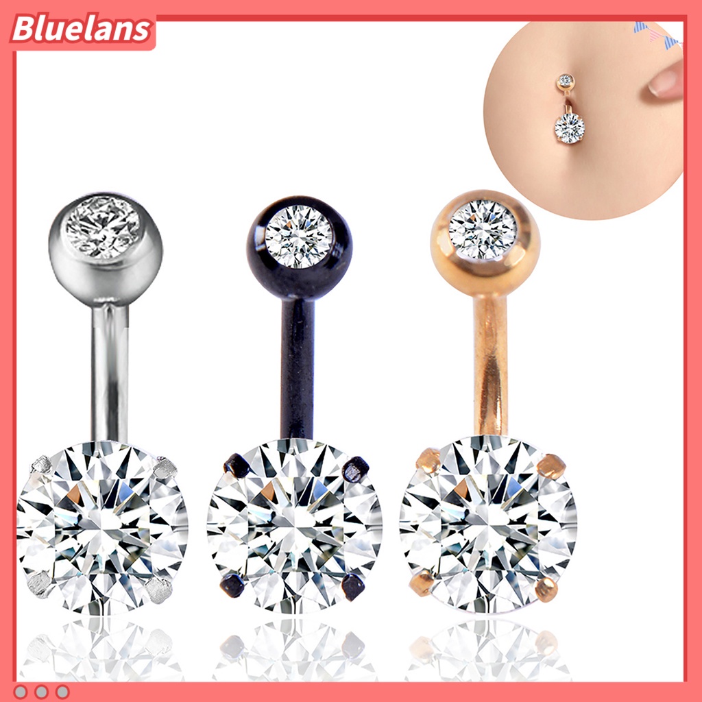 Bluelans Navel Ring Cute Comfortable Smooth Surface Navel Body Jewelry Piercing