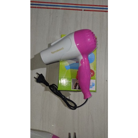 Alat pengering rambut elektrik hairdryer lipat listrik portable 500W hair dryer pemanas rambut