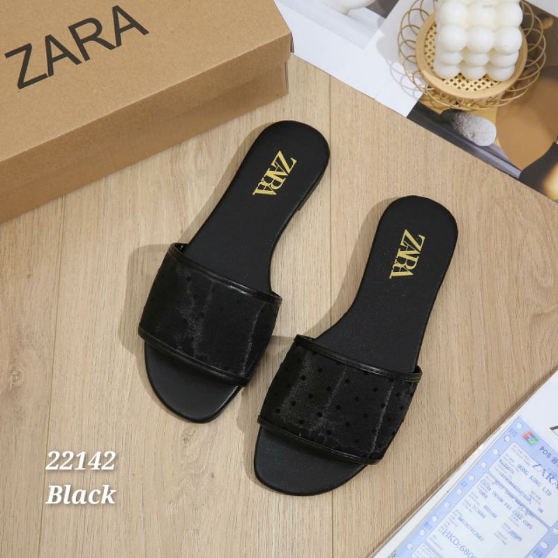 SANDAL WANITA FLAT ZR SET(FkBill,Box,PPbag) SLOP IMPORT Kode : 22142