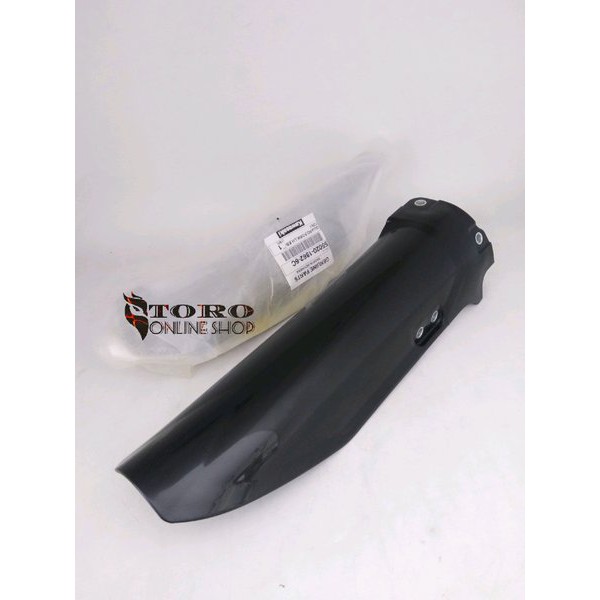 kawasaki cover fork klx 150 bf original black - tutup shock depan klx bf - pelindung shock