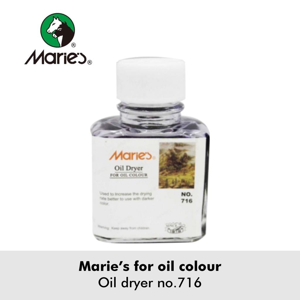 Marie’s for oil colour Oil dryer no.716 &amp; cleaner no.700 (75 ml)