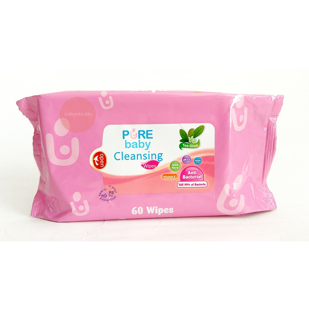 PURE BABY TISU BASAH MURAH WIPES CLEANSING / WIPES HAND &amp; MOUTH TISSUE PUREBABY TISSUE