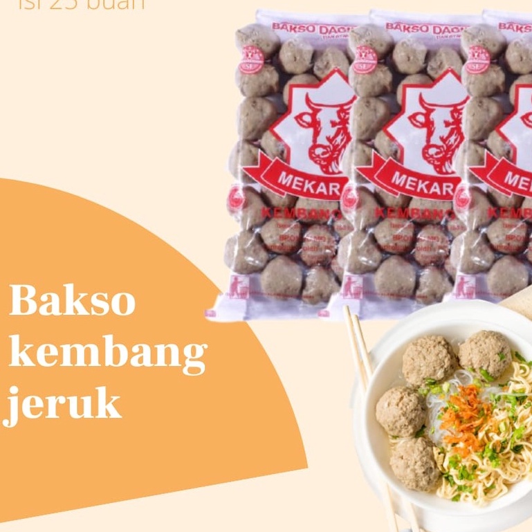

Bakso Sapi dan Ayam KEMBANG JERUK Isi 25 Pcs / BAKSO SANJAYA ENAK DAN MURAH
