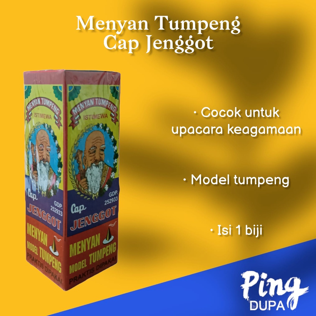 Dupa Menyan Kemenyan Tumpeng Jumbo Cap Kemenyan Jenggot Asli