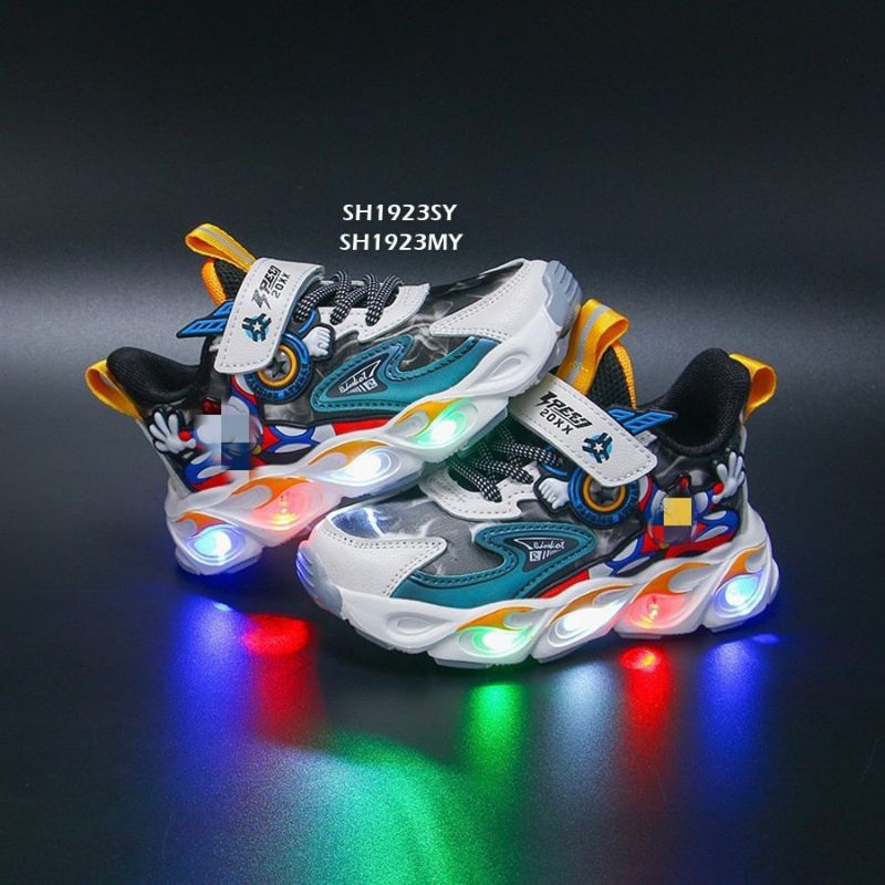 Sepatu Led import ultraman/sepatu Led cowok/sepatu Led anak/sepatu anak import
