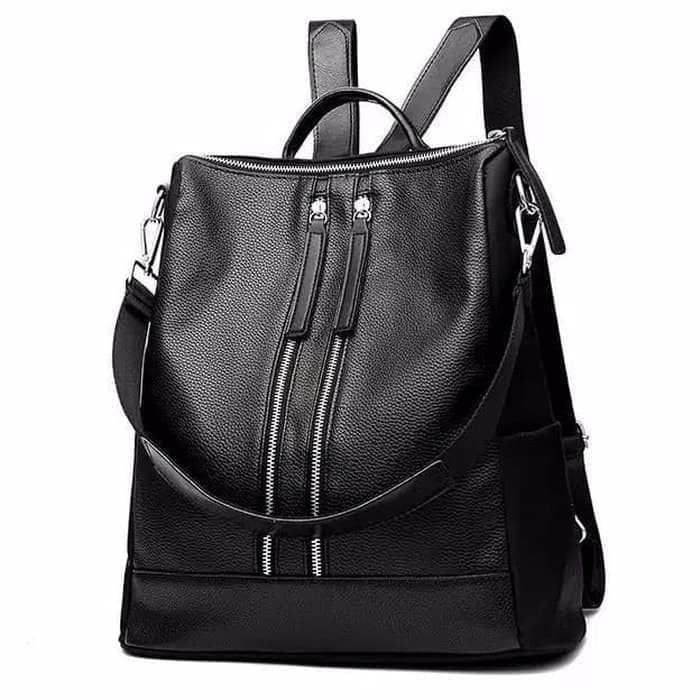 GG10 TAS RANSEL IMPORT KOREA / TAS WANITA BATAM MURAH/BACKPACK FASHION - BLACK