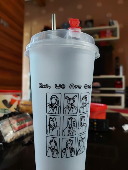 Reusable Cup Exo Nct127 Bts Edition