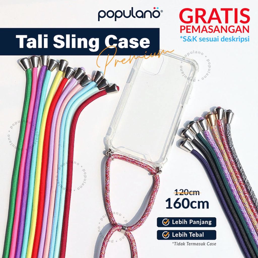 Tali Lanyard Hp Phone Straps Mur Baut Sling Gantungan Leher Hp Strap Tali Cross Body