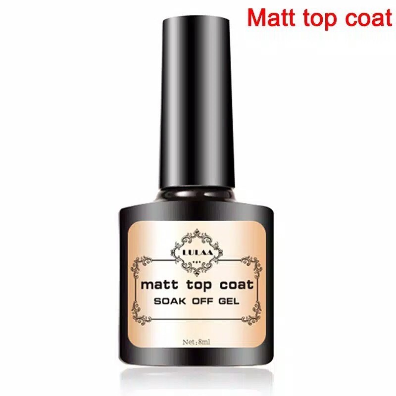 LULAA top coat base coat matte top coat 8ml uv led soak off gel polish