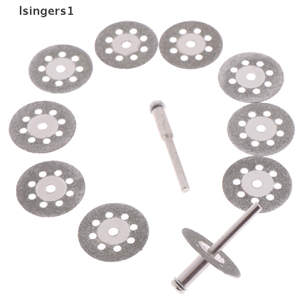 (lsingers1) 10pcs / set Mata Gergaji Potong Berlian Untuk Mesin rotary