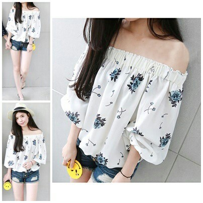 [Blouse Sabrina Rose RO] Blouse Wanita Katun Varian warna