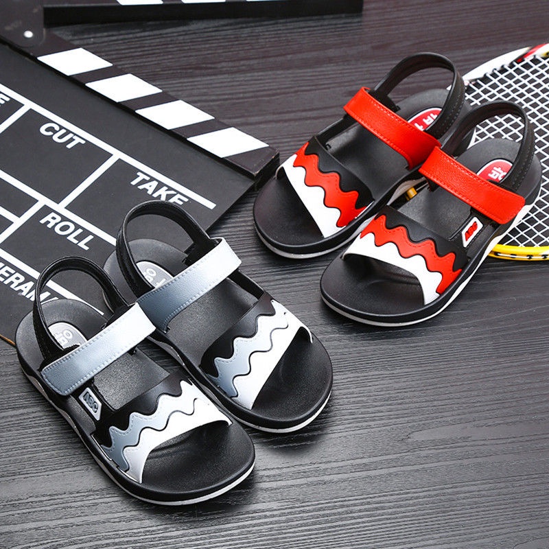 Sandal Anak, Sepatu Karet Anti Selip, Sepatu Pantai Sol Lembut, Sepatu Fashion Anak, Sepatu Velcro Anak (Ukuran 24-28)