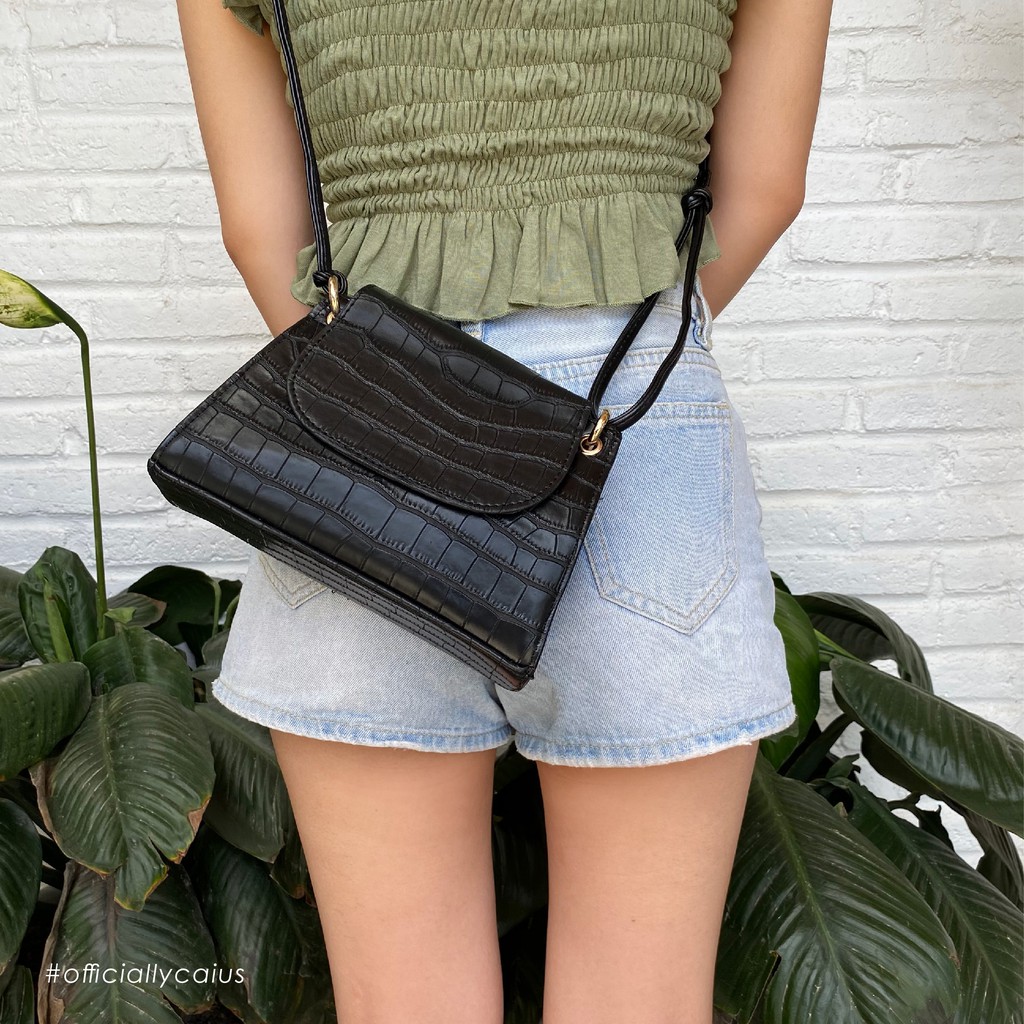 Risa Bag Black || Tas Korea Wanita