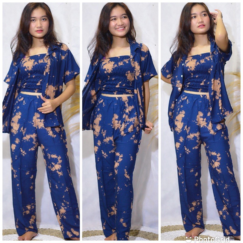 Pajamas Bali Motif Tie Dye