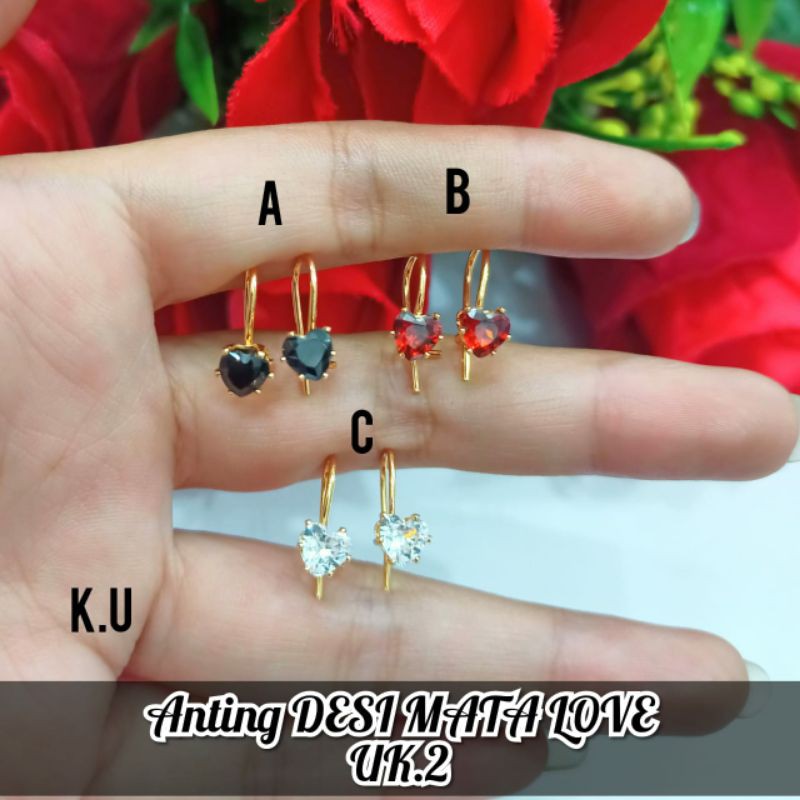 Fourfashion Anting Deasy Mata Love 2MM PD083