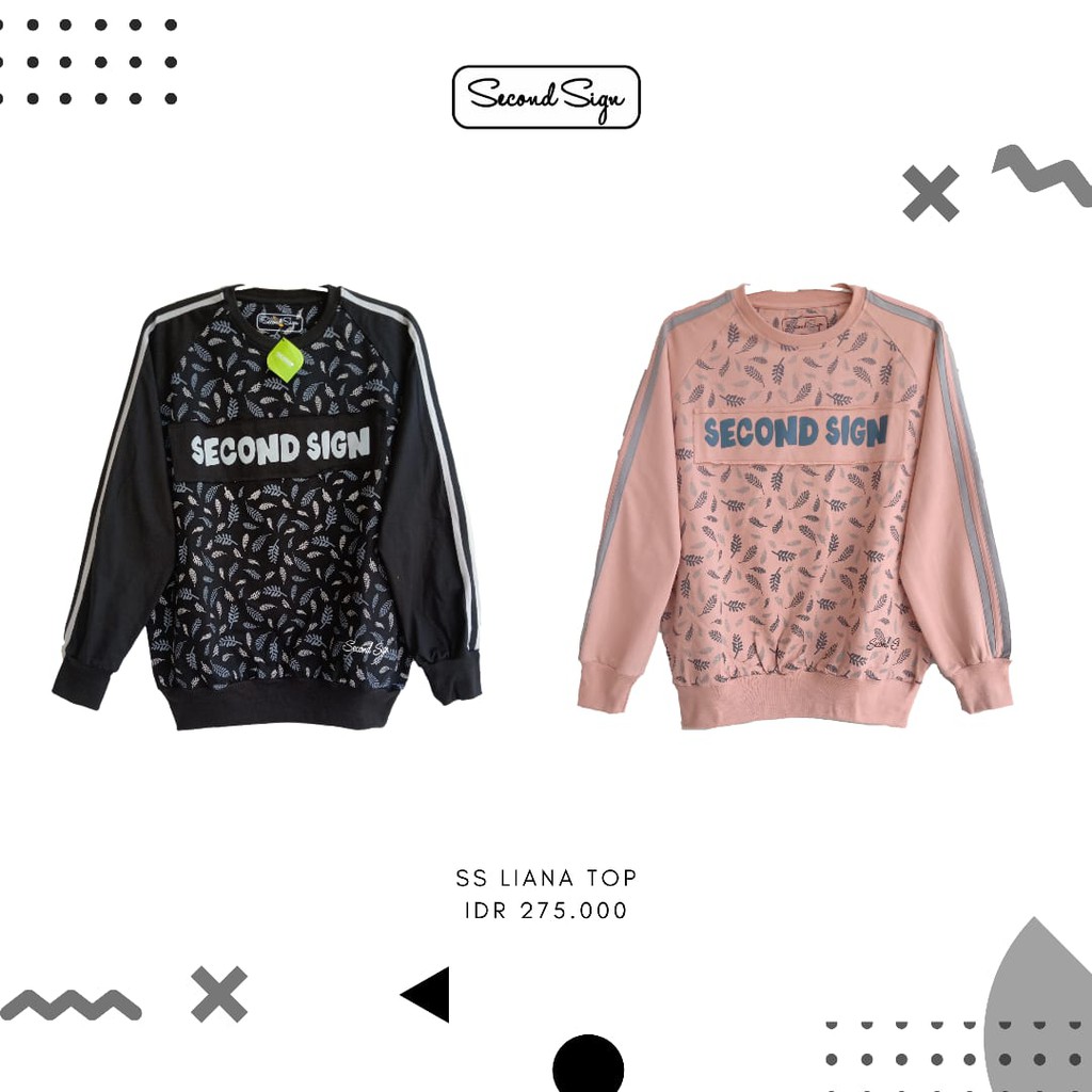 liana top kaos second sign ori