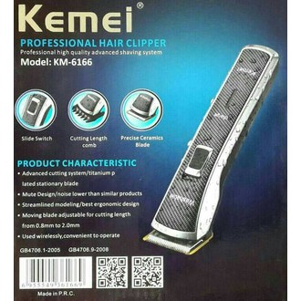 Alat Pangkas Rambut KEMEI KM-6166 Rchargeable Profesional Hair Clipper