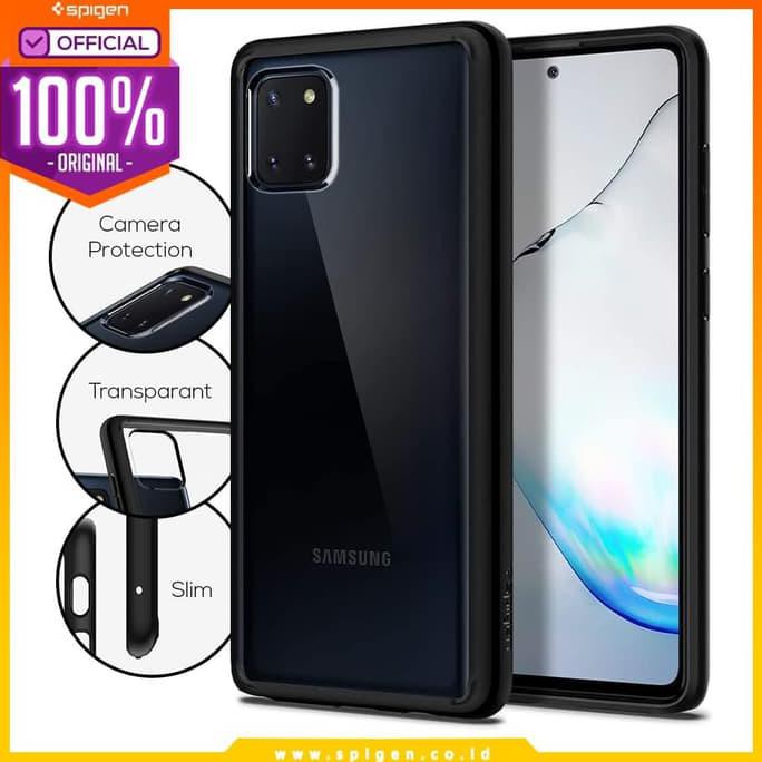 CASE SAMSUNG GALAXY NOTE 10 LITE SPIGEN ULTRA HYBRID ANTI CRACK CASING - BLACK