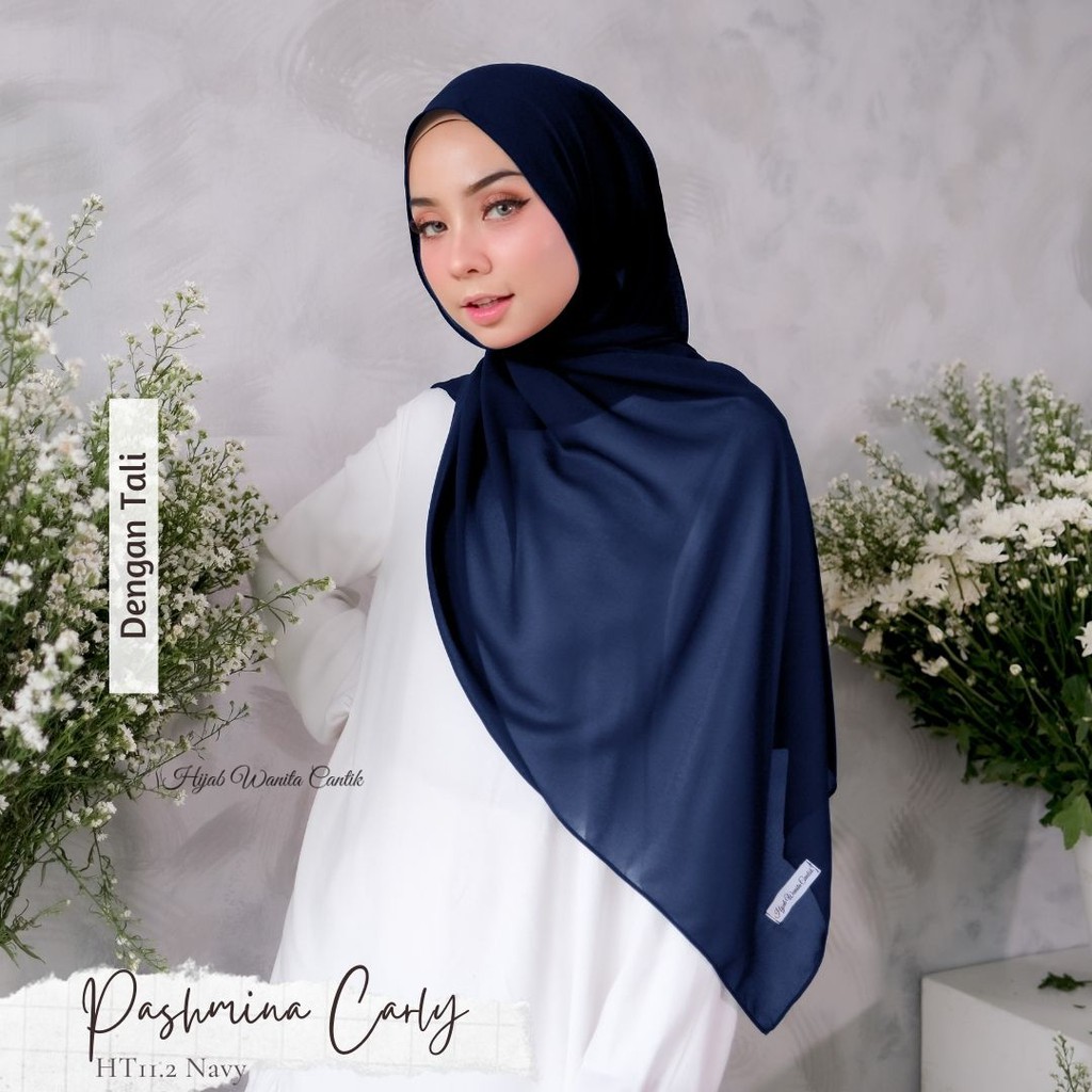 Hijabwanitacantik - Pashmina Carly (dengan tali) | Pashmina | Hijab Cerutti Babydoll